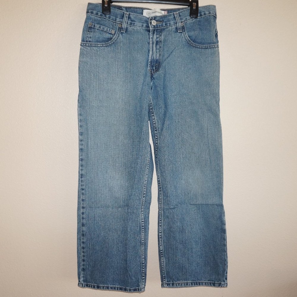 Levi's Loose Straight 550 12 Husky 32 x 27 Blue Jeans Very Good Condition